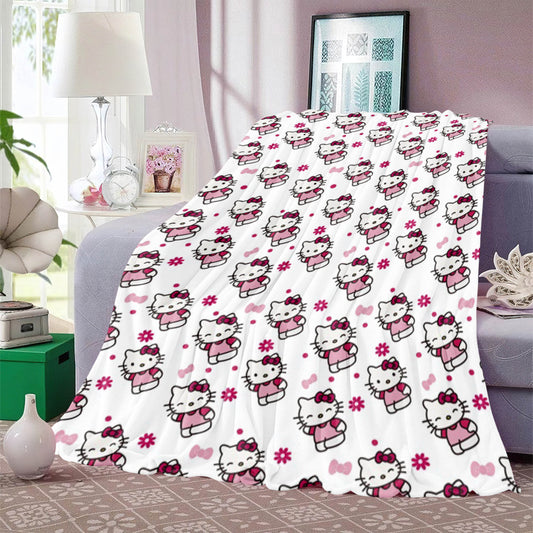 White Bow HK Blanket