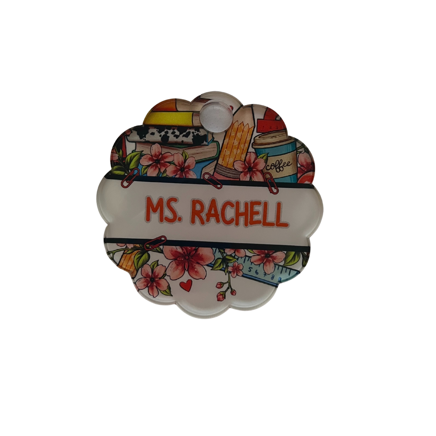 Personalized Teacher 40oz Topper